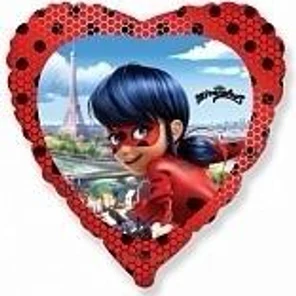 Шар Сердце, Леди Баг, Красный