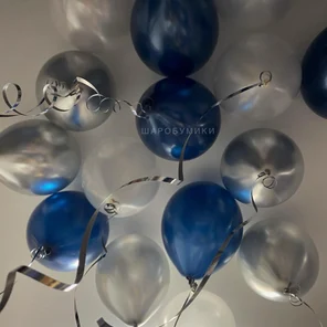 Шары в потолок на стандартной ленте